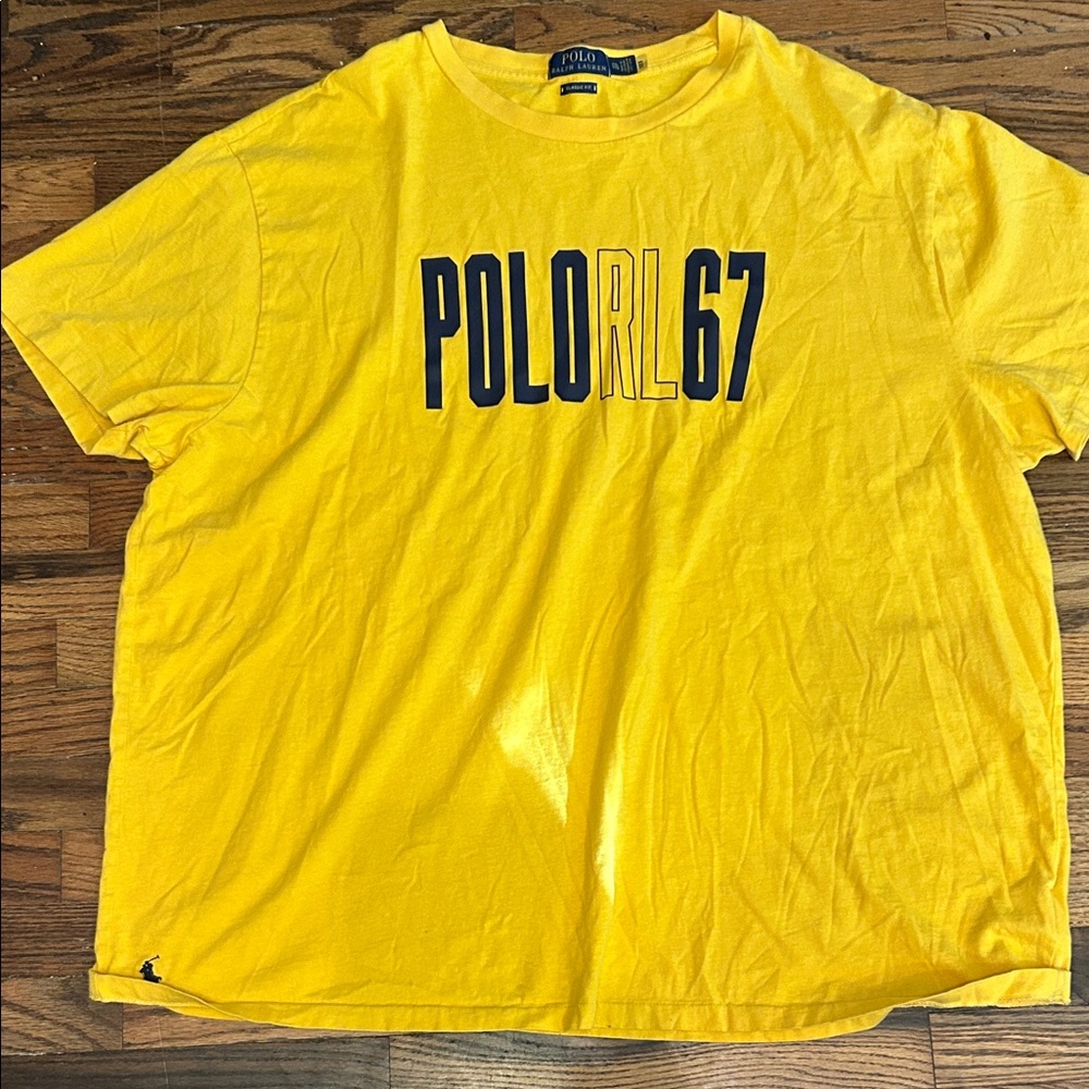 Polo by Ralph Lauren Men's Graphic Yellow Tee